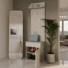 Appendiabiti con scarpiera moderno beige cashmere MIT8