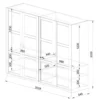 Armadio a 4 ante battenti beige AI16