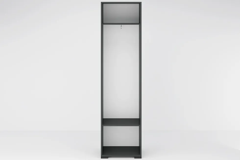 Armadio a colonna antracite e rovere naturale ASG1