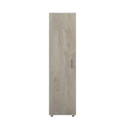 Armadio a colonna 50x193x52 cm in rovere bianco e rovere scuro AG42