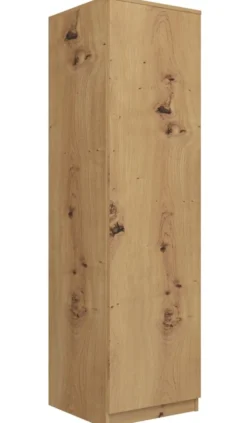 Armadio ad anta battente 50x180 apertura tip-on rovere AT7