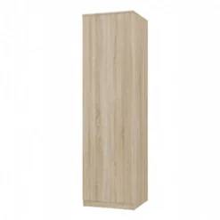 Armadio ad anta battente 50x180 apertura tip-on rovere chiaro AT7