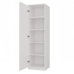 Armadio ad anta battente 50x180 apertura tip-on bianco AT7