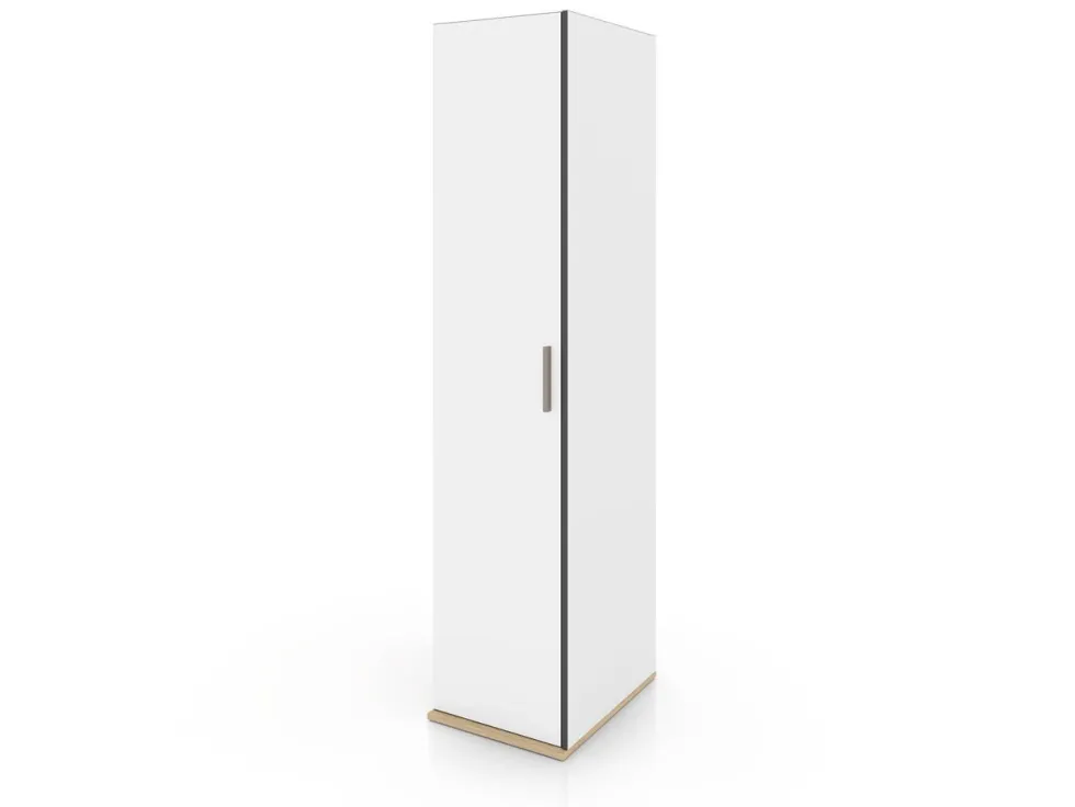 Armadio 1 anta in rovere/bianco AI1020