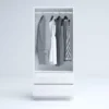 Armadio 2 ante battenti e 2 cassetti moderno 80x181x52 cm bianco lucido AG50