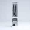 Armadio 2 ante battenti moderno 45x200x52 cm bianco lucido AG54