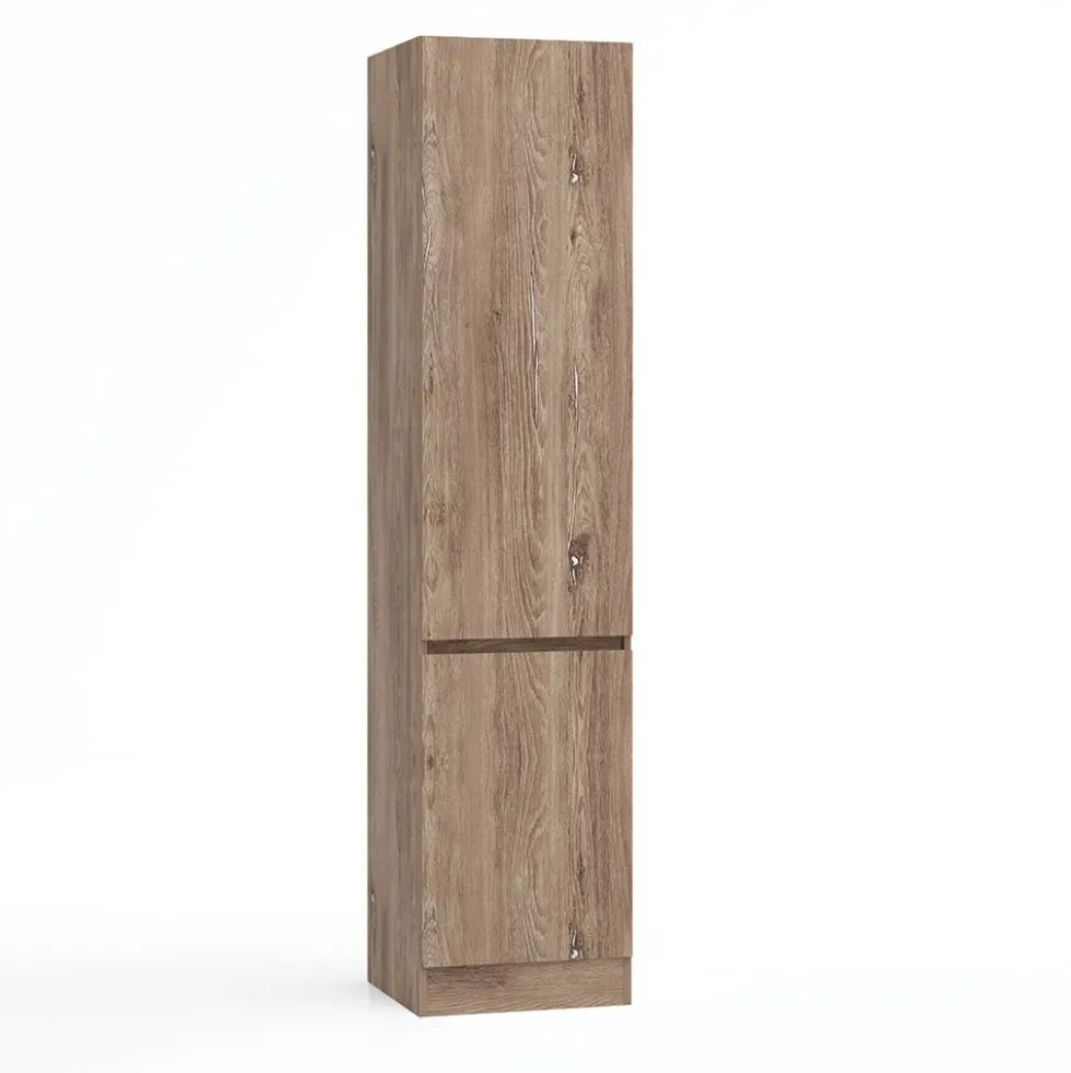 Armadio 2 ante battenti moderno 45x200x52 cm marrone AG54