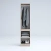 Armadio 2 ante battenti moderno 45x200x52 cm rovere AG54