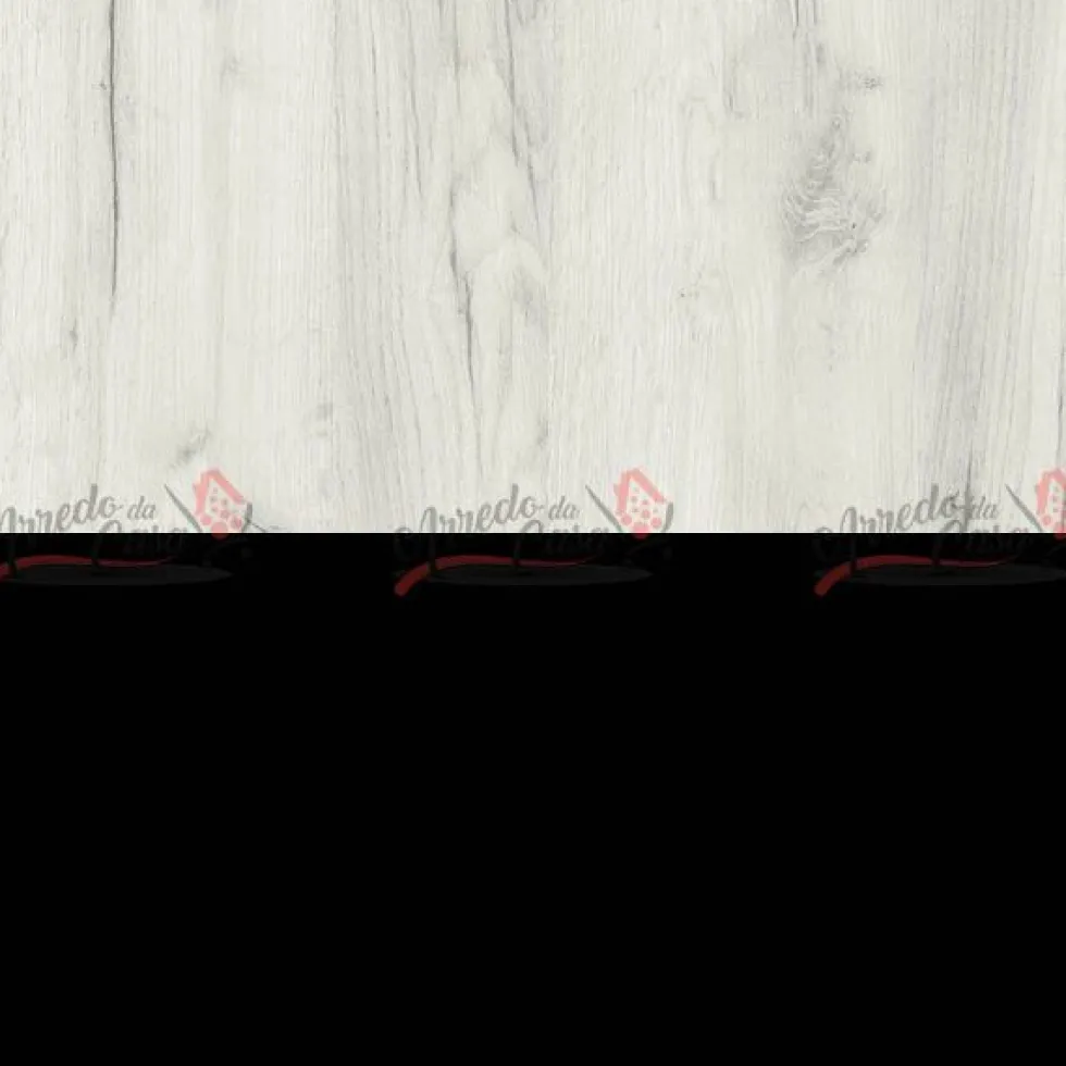 Armadio 4 ante bianco effetto legno e nero AU22