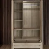 Armadio 3 ante in rovere scuro AI1016