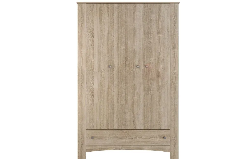 Armadio 3 ante in rovere scuro AI1016