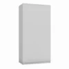 Armadio 2 ante 90x180 cm con ripiani interni bianco opaco AT9