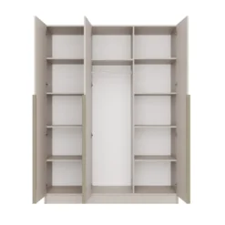Armadio 3 ante 150x200 cm design elegante beige cashmere AT17