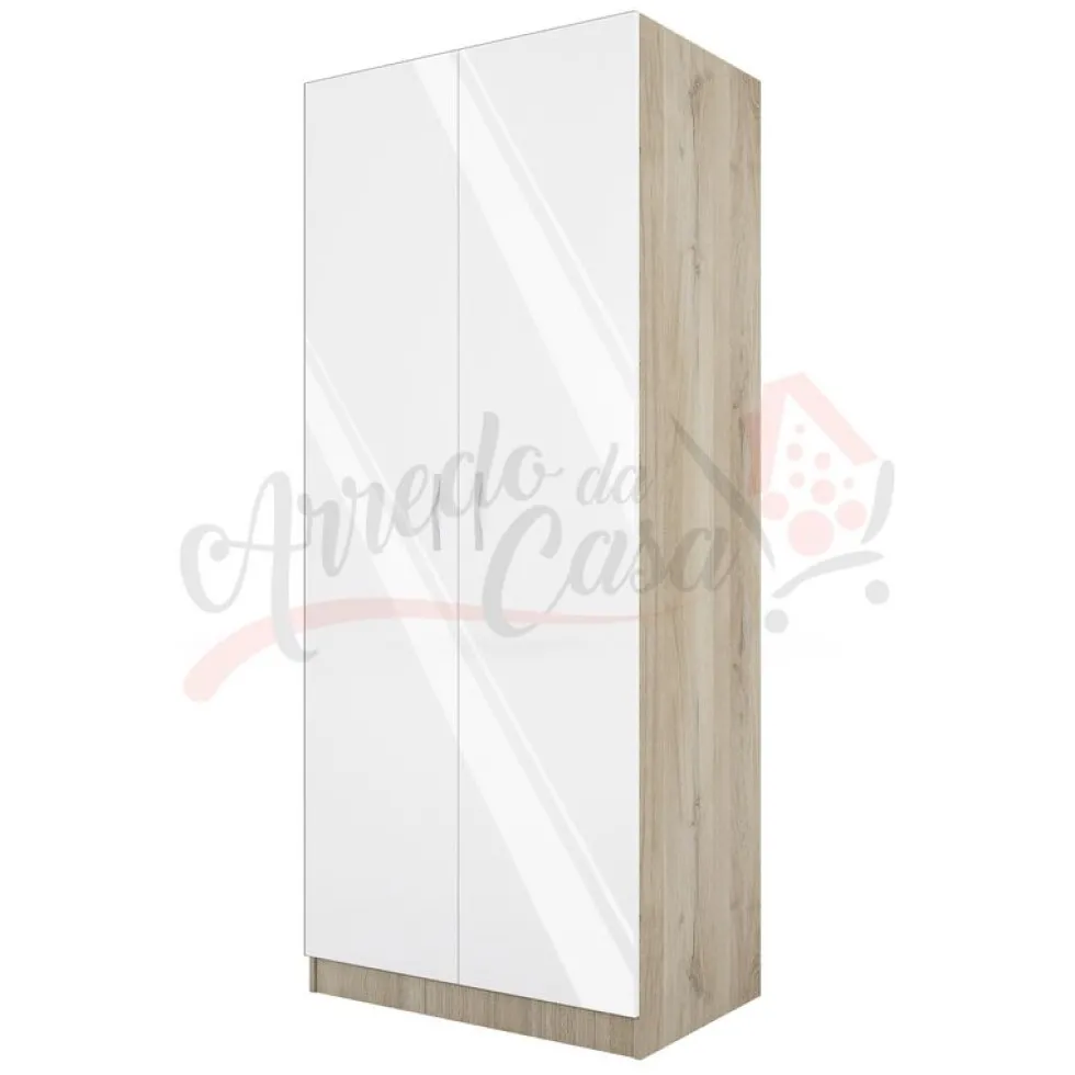 Armadio due ante in wengè e rovere AI1001