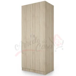 Armadio due ante in wengè e rovere AI1001