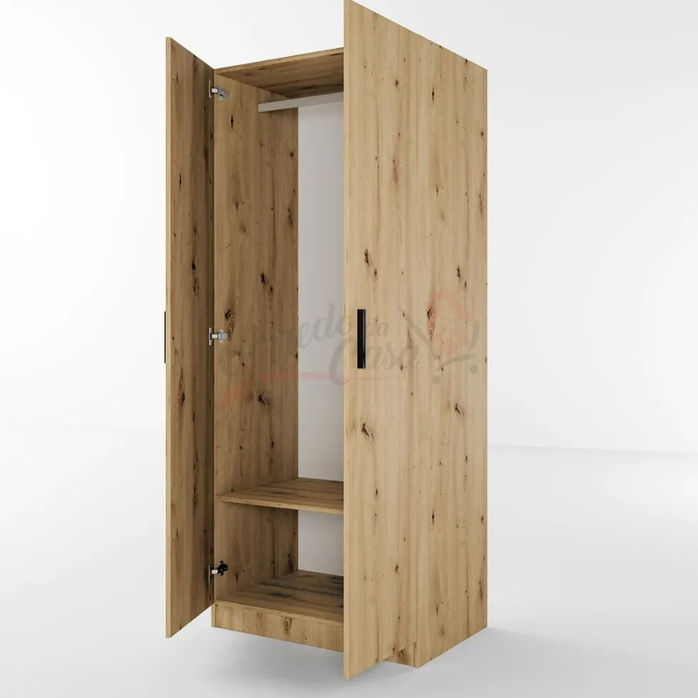 Armadio due ante in wengè e rovere AI1001