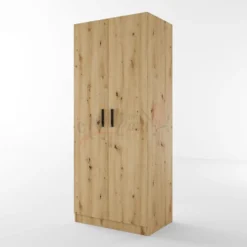 Armadio due ante in wengè e rovere AI1001
