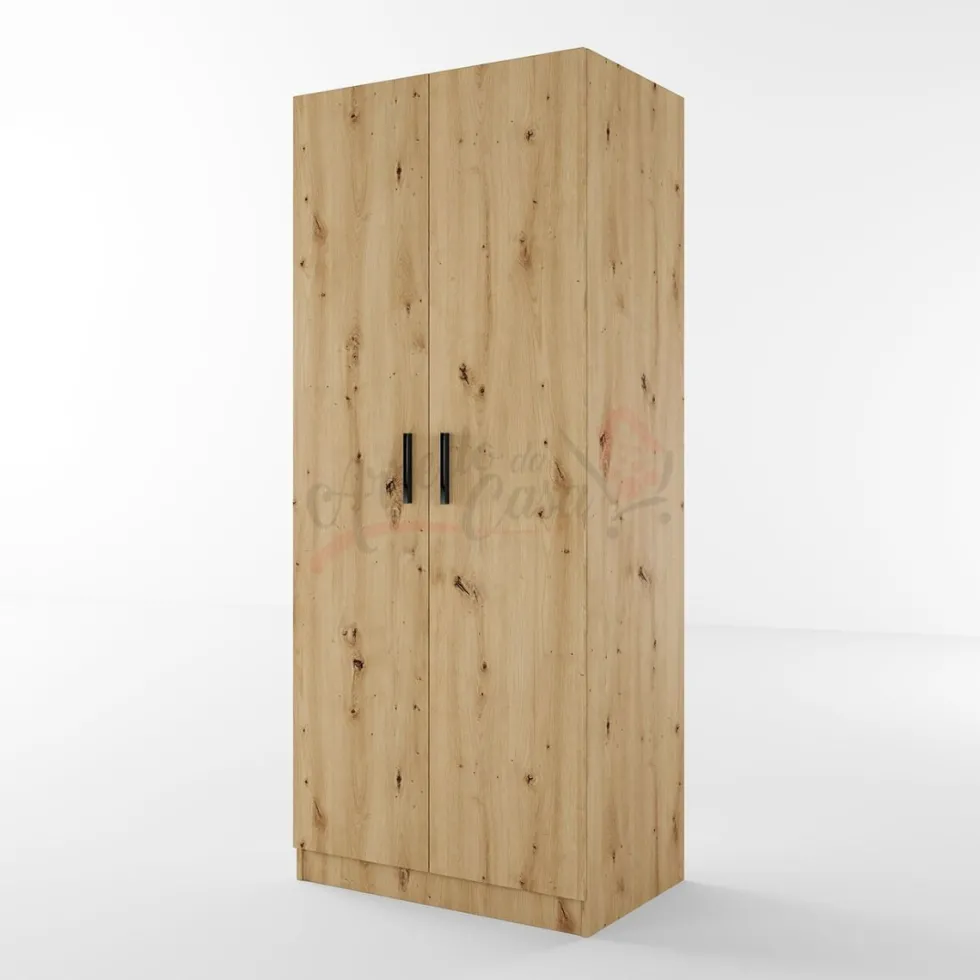 Armadio due ante in wengè e rovere AI1001