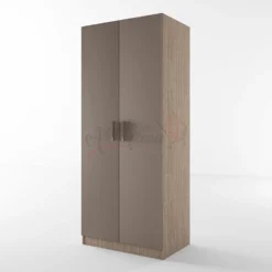 Armadio due ante in wengè e rovere AI1001