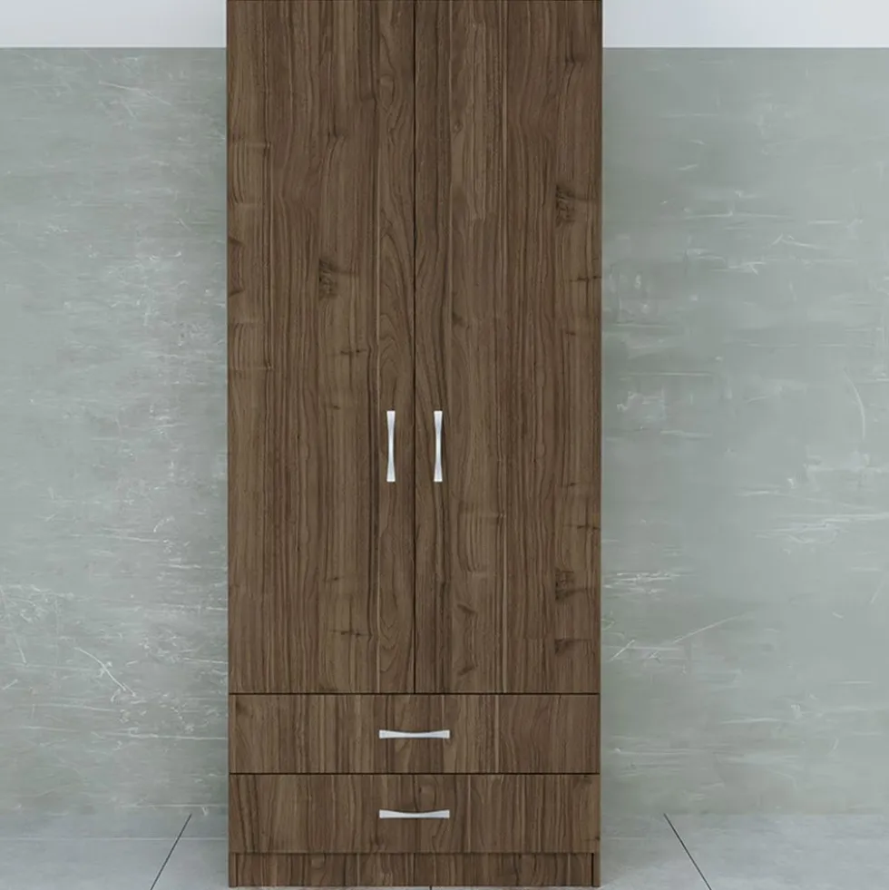 Armadio due ante 80x191 cm con cassetti AI1008