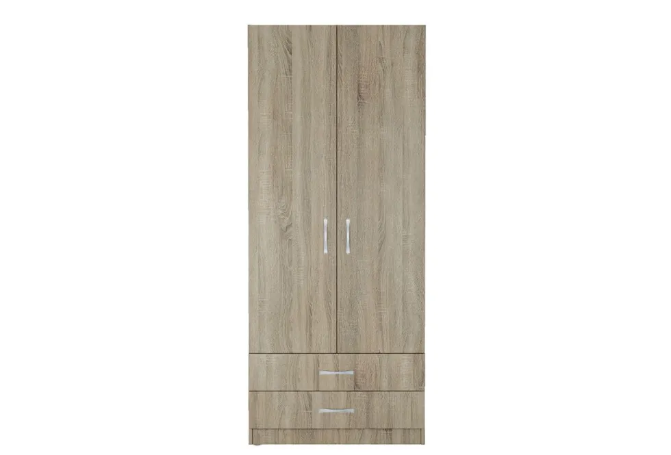 Armadio due ante 80x191 cm con cassetti AI1008