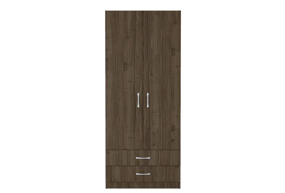 Armadio due ante 80x191 cm con cassetti AI1008