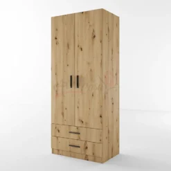Armadio due ante 80x191 cm con cassetti AI1008