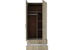 Armadio due ante 80x191 cm con cassetti AI1008