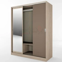 Armadio guardaroba ad ante scorrevoli 150x191 cm AI1006