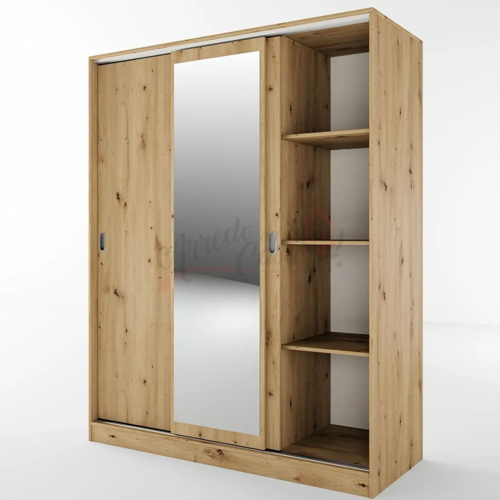 Armadio guardaroba ad ante scorrevoli 150x191 cm AI1006