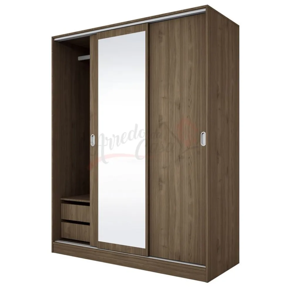 Armadio guardaroba ad ante scorrevoli 150x191 cm AI1006