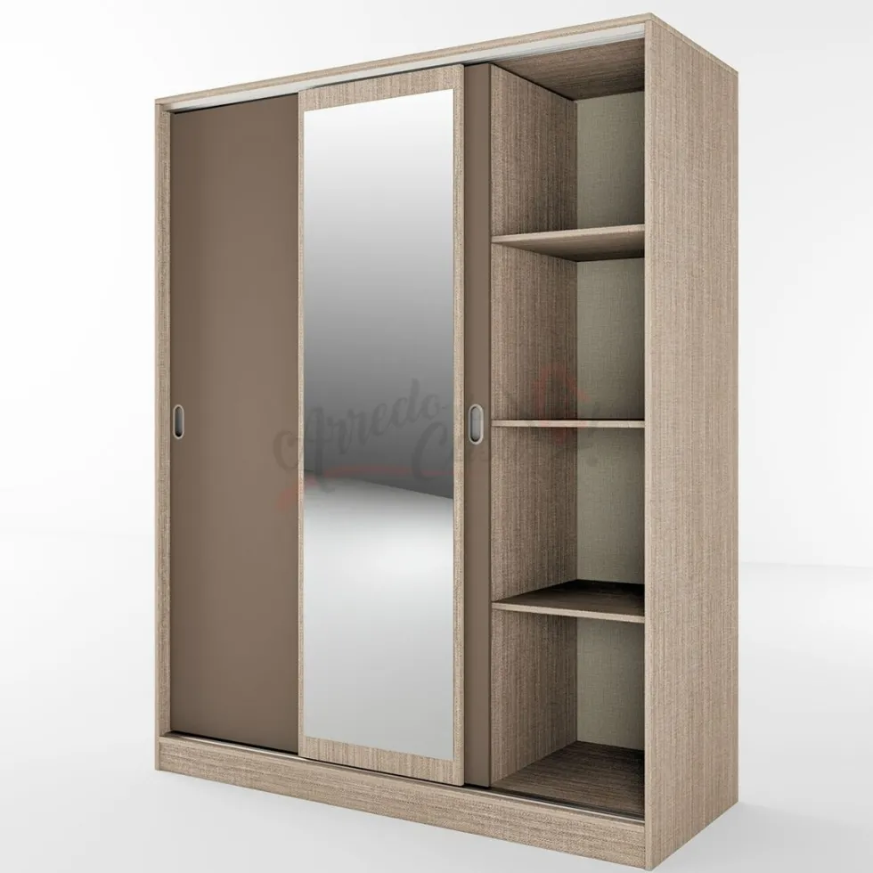 Armadio guardaroba ad ante scorrevoli 150x191 cm AI1006