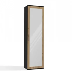 Armadio guardaroba per ingresso rovere e antracite MIT4