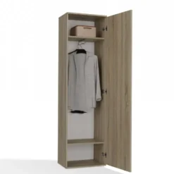 Armadio guardaroba per ingresso rovere chiaro MIT4