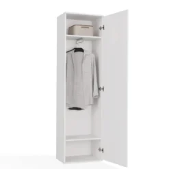 Armadio guardaroba per ingresso bianco MIT4