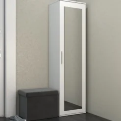 Armadio guardaroba per ingresso bianco MIT4