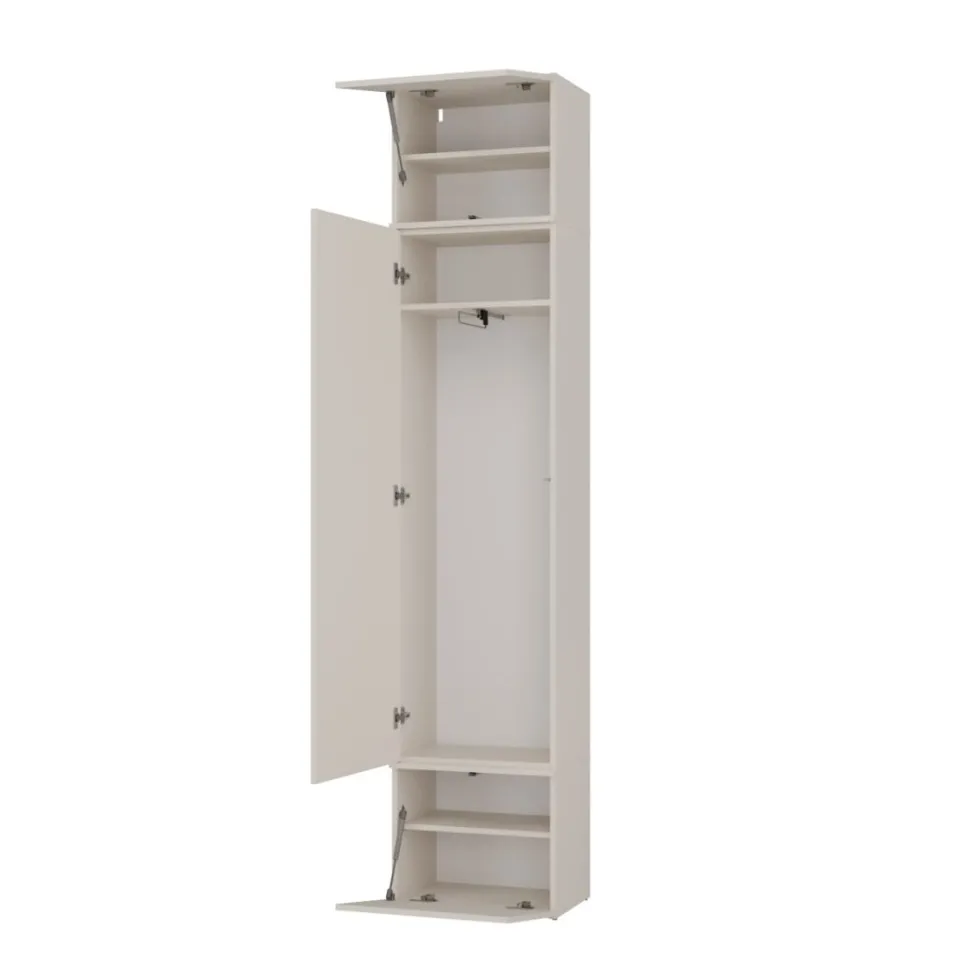Armadio guardaroba 50x238 cm per ingresso beige cashmere MIT16