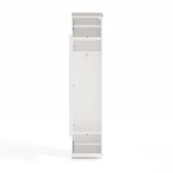Armadio guardaroba 50x238 cm per ingresso bianco e beige cashmere MIT16