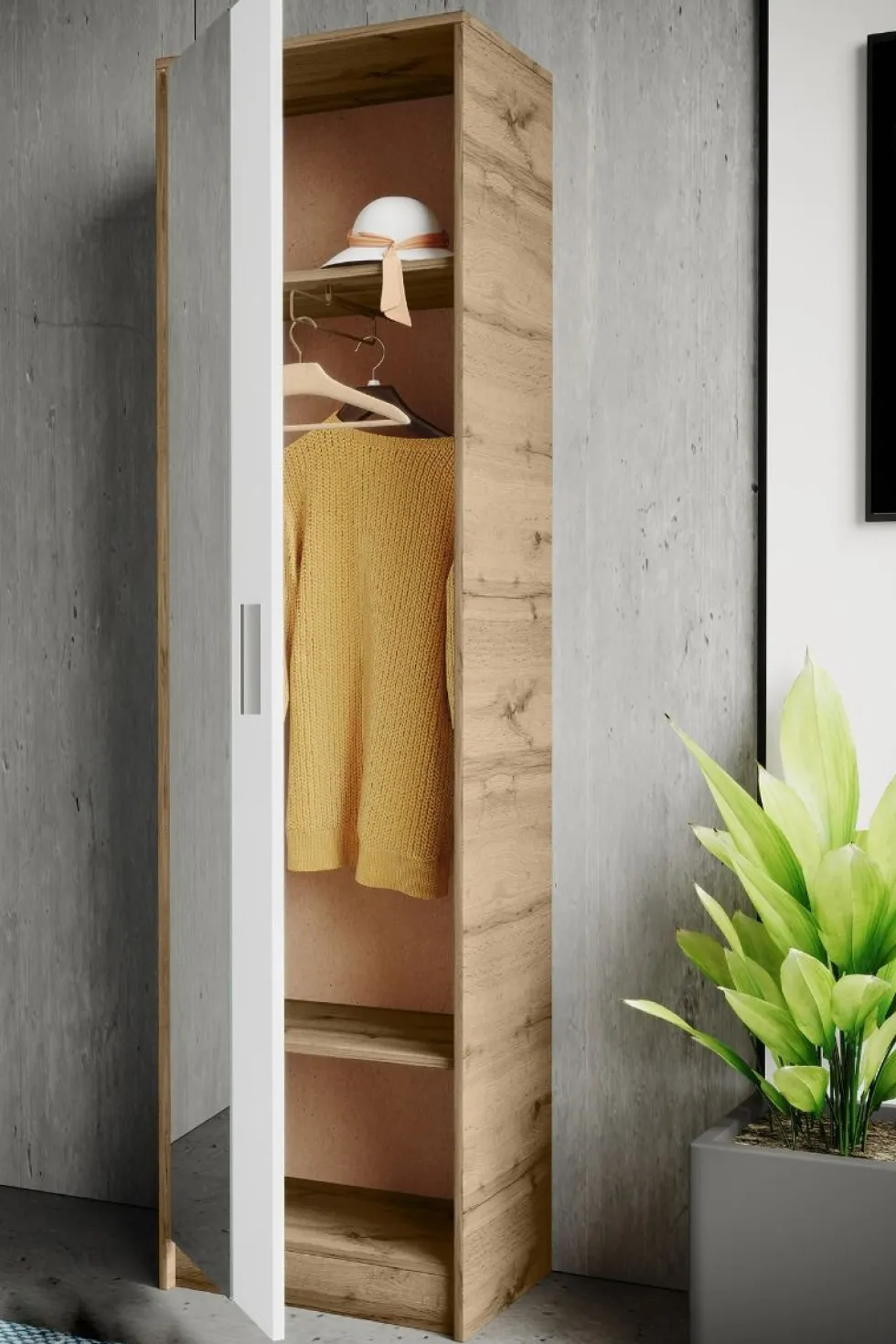 Armadio scarpiera 50 cm rovere ASI4043