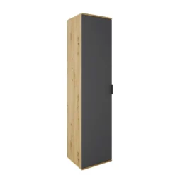Armadio scarpiera 45x184 cm rovere e grafite 5 ripiani ASI4
