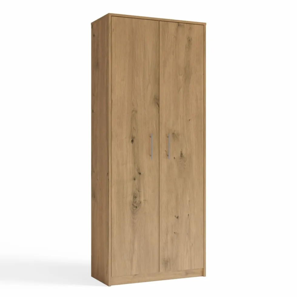 Armadio ufficio moderno 74x180x35 cm rovere AT1