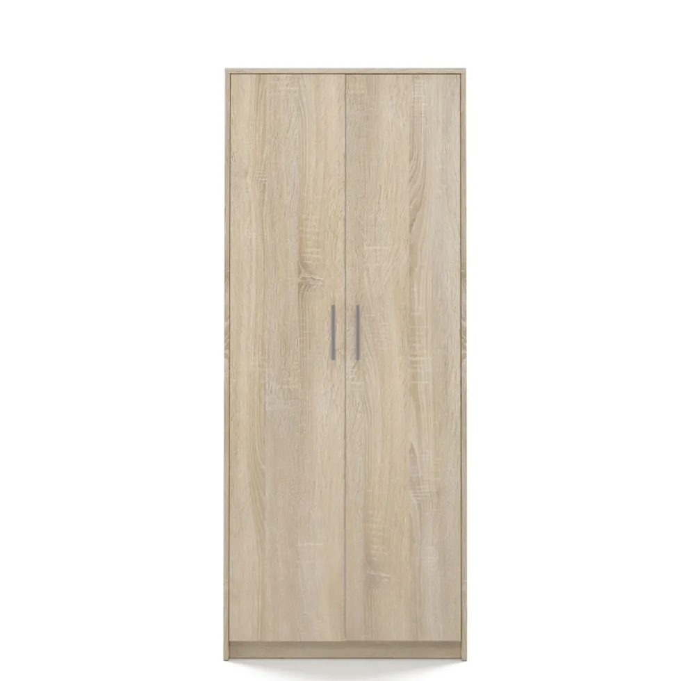 Armadio ufficio moderno 74x180x35 cm rovere chiaro AT1
