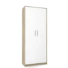 Armadio ufficio moderno 74x180x35 cm rovere chiaro e bianco AT1
