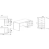 Arredamento per ufficio rovere e grigio UI11