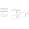 Arredamento ufficio completo rovere e grigio UI10
