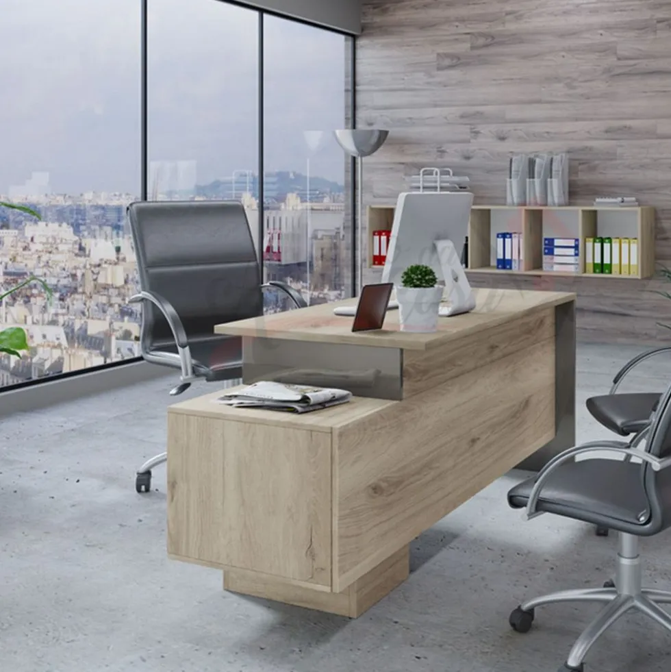 Arredamento ufficio completo rovere e grigio UI10