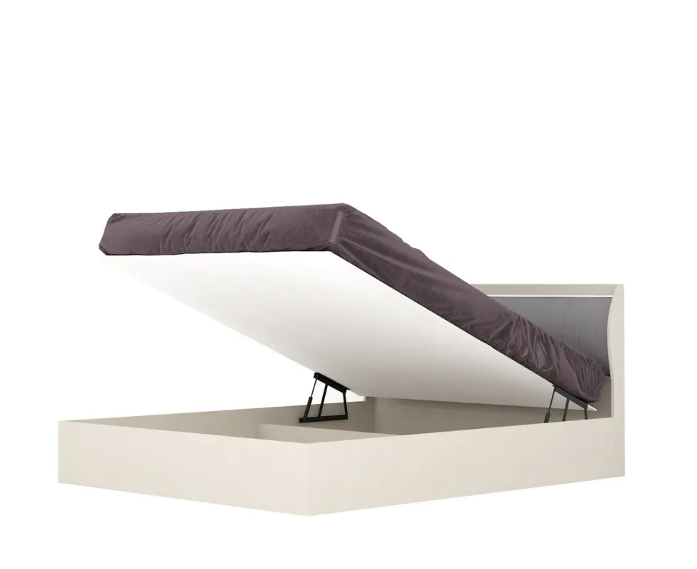 Camera da letto completa con letto contenitore 160x200 cm color Cashmere CMG8