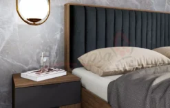 Camera da letto completa legno e antracite CDLI36