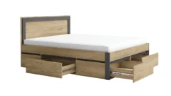 Camera da letto completa moderna rovere e antracite CMG46