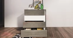 Camera da letto completa rovere e bianco CDLI7009